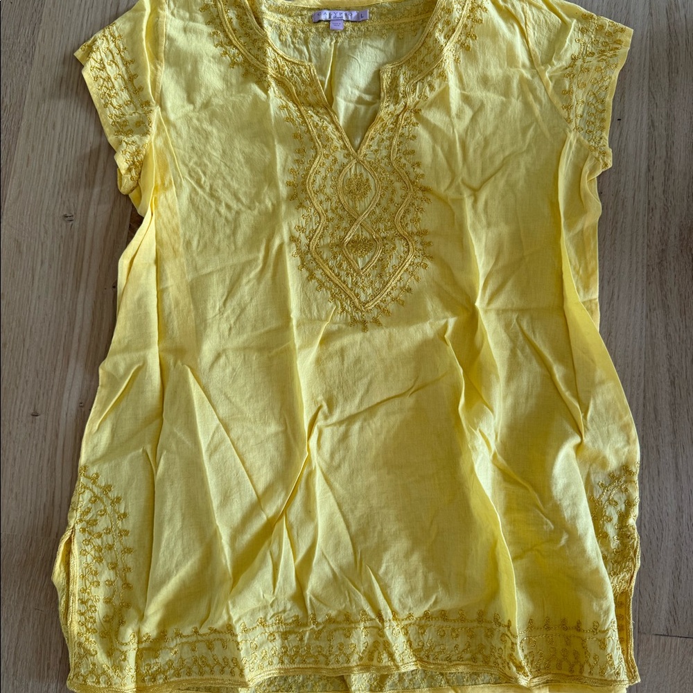 Calypso St. Barth Yellow Tunic - Sz. L